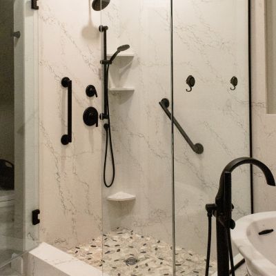 custom tile shower in a Mentor OH bathroom